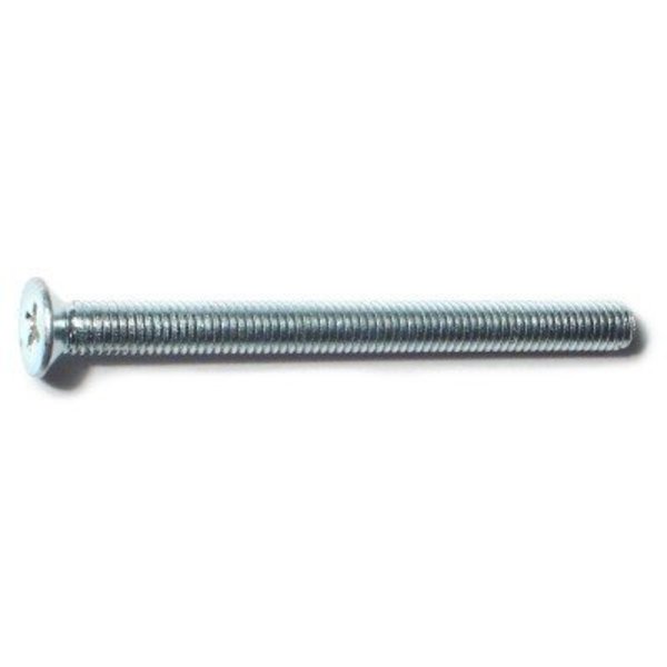 Midwest Fastener M5-0.80 x 60 mm Phillips Flat Machine Screw, Zinc Plated Steel, 50 PK 51505